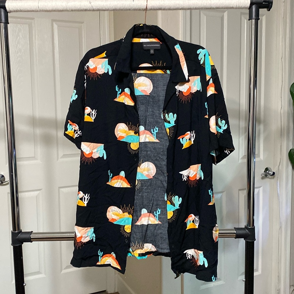 Desert Graphic Button Up